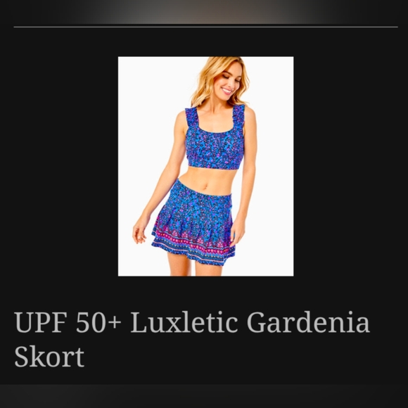 Lilly Pulitzer Gardenia Growl & Prowl 13" Skort small - Picture 3 of 6